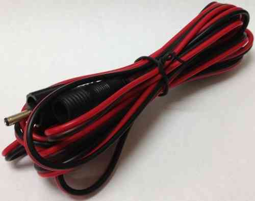 Black and red Oxford Solariser 2012 extension cable, featuring durable plastic connectors and a coiled design for easy storage and use.