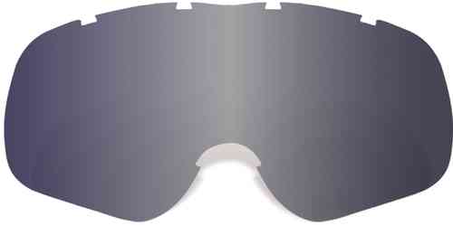 Blue-tinted lens for the Oxford Fury goggles, featuring a sleek, curved design with a smooth surface and a central cutout for optimal visibility.
