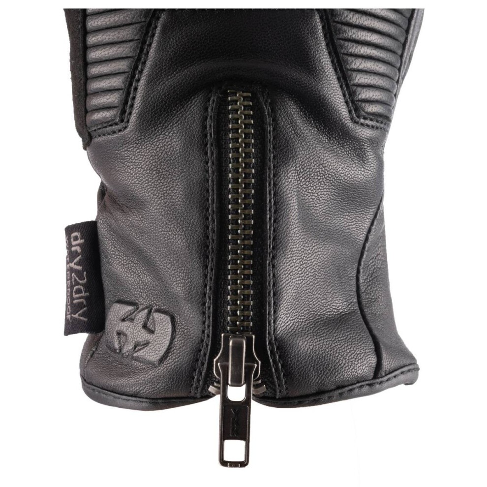 Oxford Hitcher Ladies Motorcycle Gloves - X-Small - Black, Black - image 2