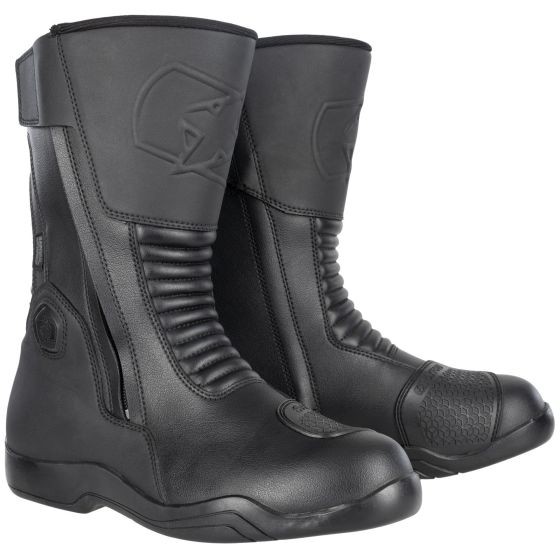 Black Oxford Hunter Twin Zip Boots (EU 42) featuring a sleek design, durable material, twin zippers, and textured panels for enhanced grip and comfort.