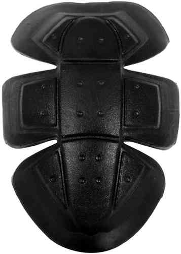 Black Oxford RB-Pi elbow protector, Level 1, featuring a molded design with textured surface and ventilation holes, suitable for various sizes.