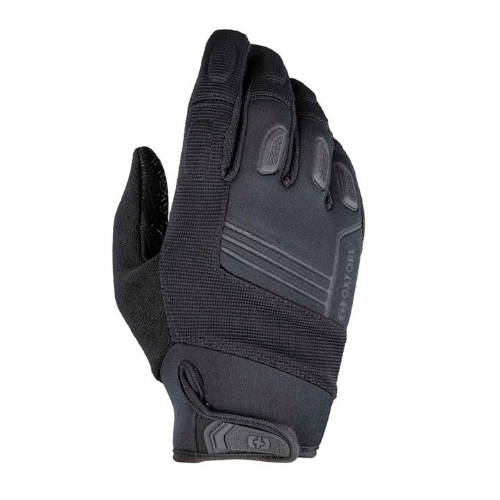 Black Oxford North Shore 2.0 gloves featuring a textured grip, reinforced fingertips, and adjustable wrist closure for enhanced fit and protection.
