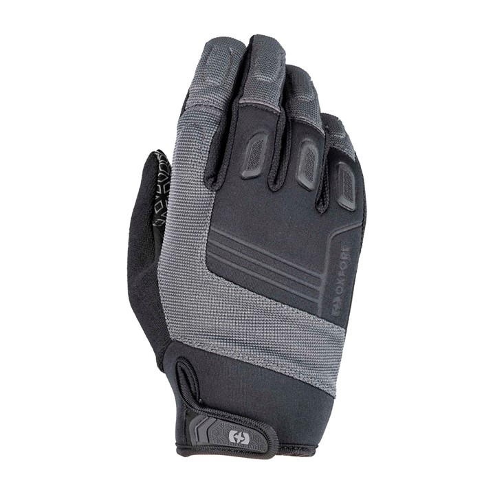 Grey Oxford North Shore 2.0 gloves featuring a textured grip, padded knuckles, and a secure wrist closure, designed for durability and comfort.