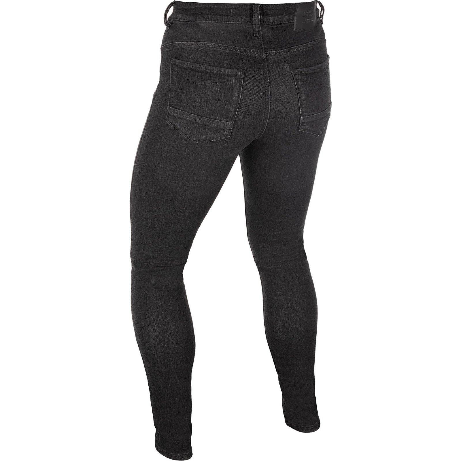 Oxford Original Approved AA Sofia Ladies Slim Motorcycle Jeans - Black, UK 20, Black - image 2