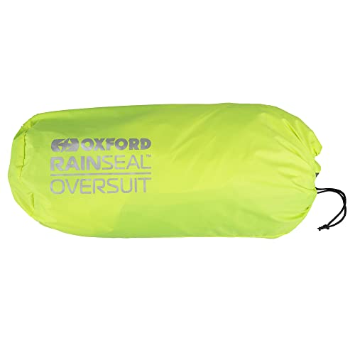 Oxford Rain Seal Oversuit - Black / Fluro Yellow - Medium, Black/yellow - image 4