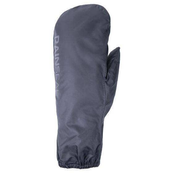 Gray waterproof over gloves with a sleek design, featuring elastic cuffs for a secure fit and the "RAINSEAL" logo prominently displayed on the side.