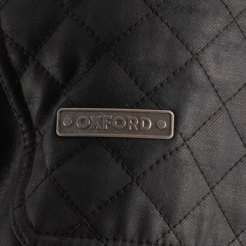 Oxford Sterling Dry2Dry Wax Cotton Motorcycle Jacket - 3X-Large - Black, Black - image 2