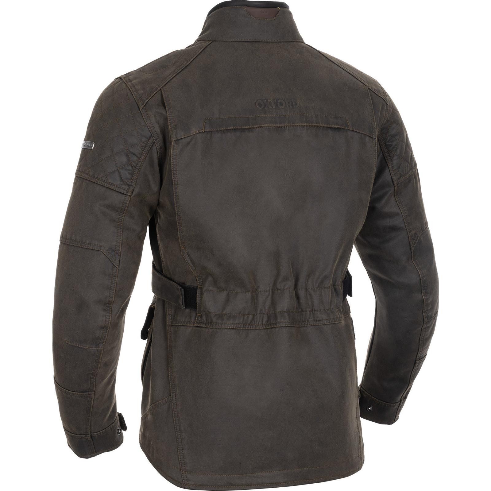 Oxford Sterling Dry2Dry Wax Cotton Motorcycle Jacket - 5X-Large - Khaki, Green - image 2