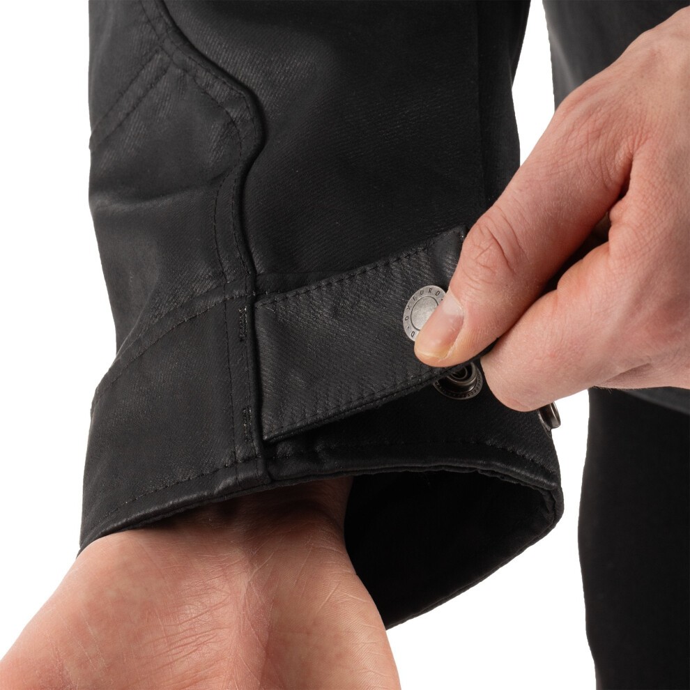 Oxford Sterling Dry2Dry Wax Cotton Motorcycle Jacket - Large - Black, Black - image 5
