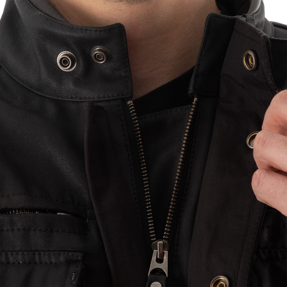 Oxford Sterling Dry2Dry Wax Cotton Motorcycle Jacket - X-Large - Black, Black - image 3