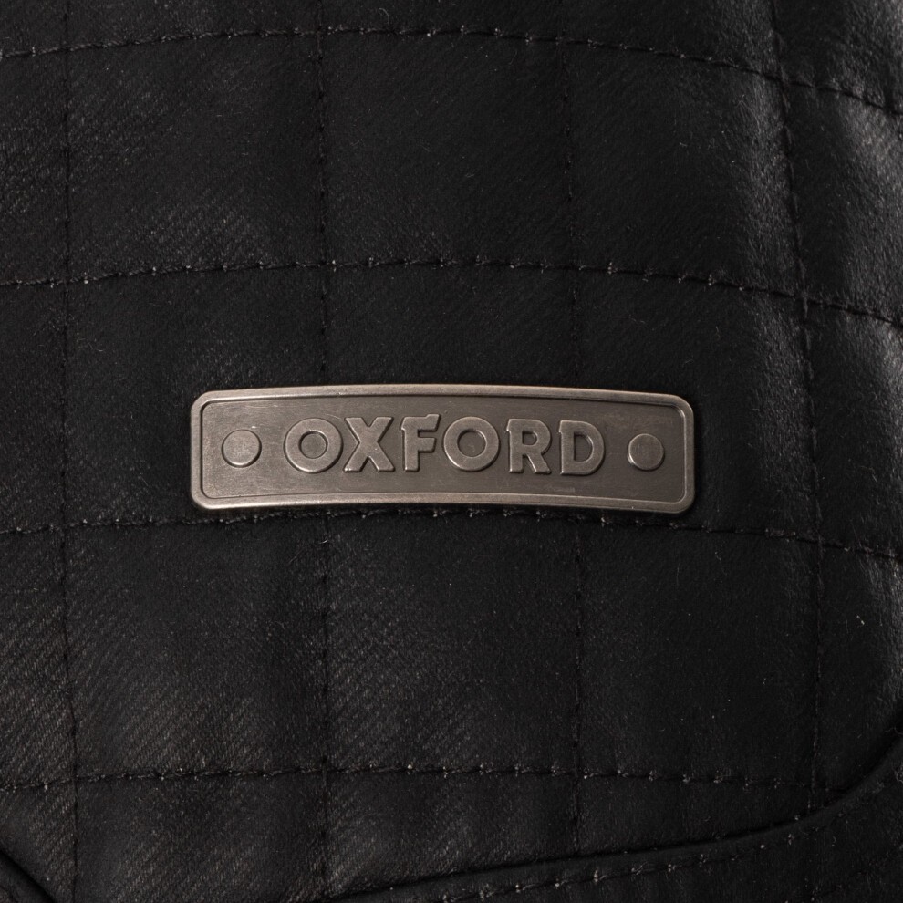 Oxford Sterling Dry2Dry Womens Wax Cotton Motorcycle Jacket - UK 16 - Black, Black - image 2