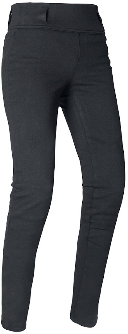 Black textile pants for women, Oxford Super Leggings 2.0, featuring a sleek design and a long 36" size, ideal for a comfortable and stylish fit.