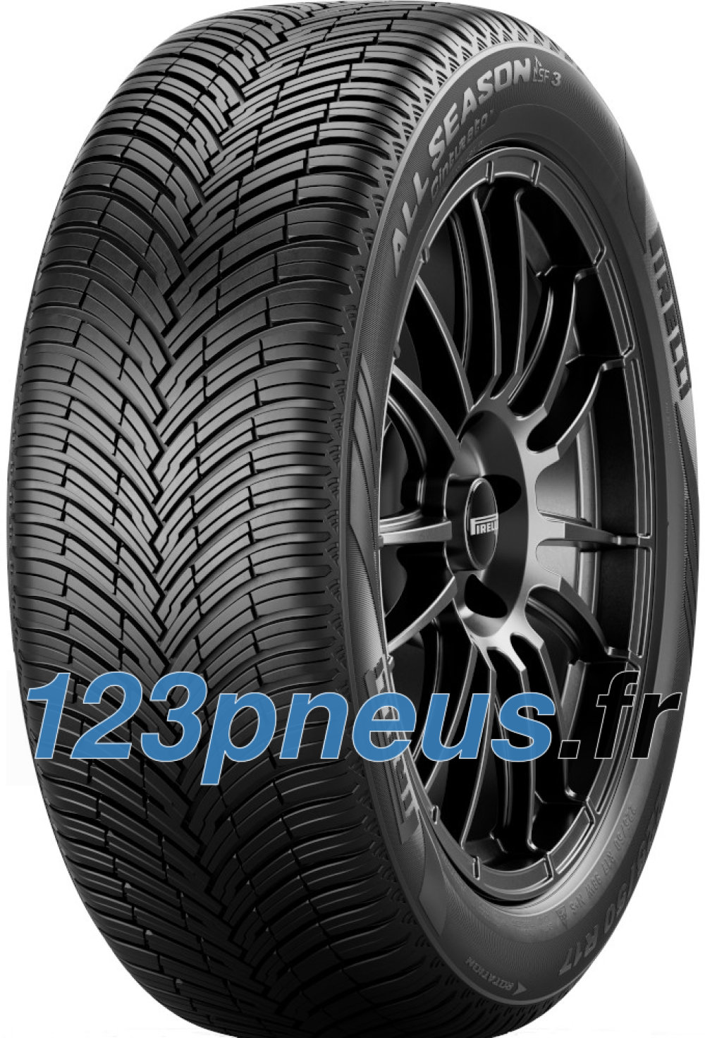 Pirelli Cinturato All Season SF 3 tire in size 225/60 R18 104V XL, featuring a black sidewall and intricate tread pattern designed for all-season performance.