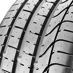 Black Pirelli P Zero PZ4 LS tire featuring a sleek tread pattern, labeled 265/40 ZR21 (105Y) XL B, with rim protection and PNCS technology for enhanced performance.