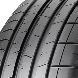 Black Pirelli P Zero PZ4 tyre featuring a sleek tread pattern, labeled 275/40R22 107Y XL, designed for SUVs with high-performance capabilities.