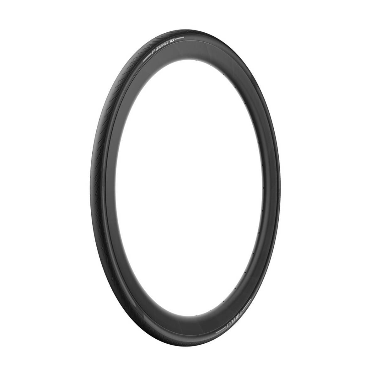 Pirelli P Zero Road TLR tyre in black, measuring 700 x 28, features a smooth tread design and a lightweight, durable construction for optimal performance on the road.