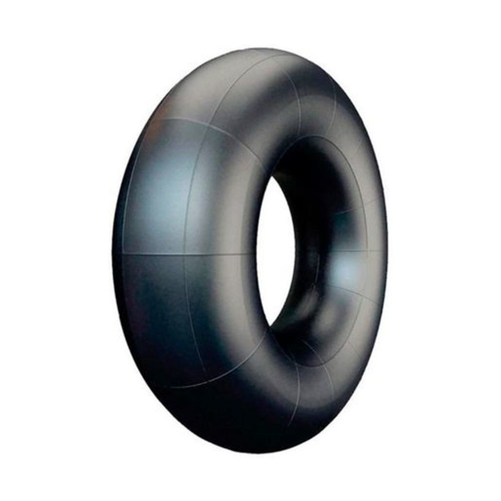 Black rubber inner tube with a smooth surface and a central hole, designed for road use, featuring the Pirelli logo and marked with "K, K" for identification.