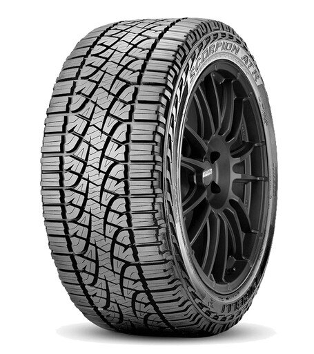Pirelli Scorpion ATR 325/55 R22 116H summer tyre featuring a robust tread pattern, black rubber material, and sleek sidewall design with Pirelli branding.