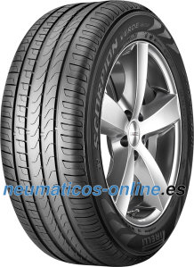 Pirelli SCORPION VERDE 285/45 R19 111W summer tyre featuring a sleek black rubber design with a tread pattern optimized for performance and a silver alloy wheel.