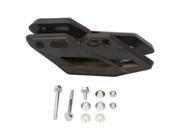 Black Polisport Performance Chain Guide with a sleek design, featuring multiple mounting holes and accompanied by assorted bolts and washers for installation.