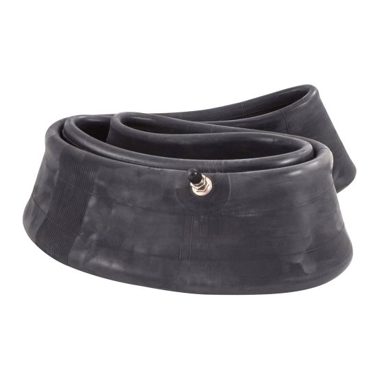 Black rubber inner tube, designed for various bike sizes (400/450-18, TR6 110/100-18, 120/100-18), featuring a sturdy 4mm thickness for heavy-duty use.
