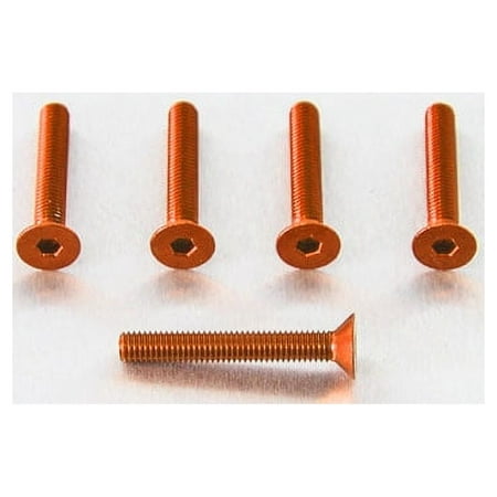 Five orange countersunk alloy bolts, each measuring M5 x 0.80mm x 31.0mm, featuring a hexagonal socket head for easy installation.