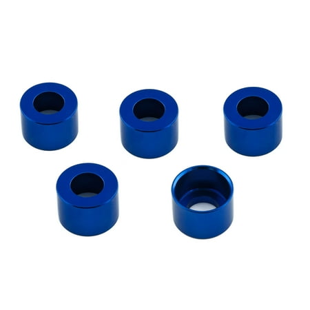 Five blue alloy washers, each measuring M10 x 13.1mm, featuring a smooth, shiny finish, designed for durability and precision in various applications.