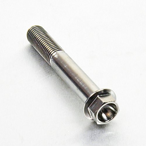Pro-Bolt Flanged Hex Head Titanium Bolts - M10 x 1.25mm x 65mm (27mm) Natural - image 2