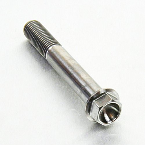 Pro-Bolt Flanged Hex Head Titanium Bolts - M10 x 1.25mm x 75mm (24mm) Natural - image 2