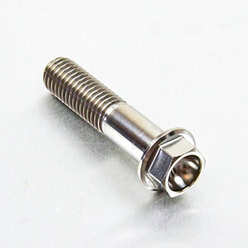 Pro-Bolt Flanged Hex Head Titanium Bolts - M10 x 1.50mm x 45mm (25mm) Natural - image 2