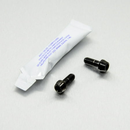 Pro-Bolt Stainless Steel Speed Sensor Mounting Bolt Kit featuring two black bolts and a small tube of adhesive, all set against a silver background.
