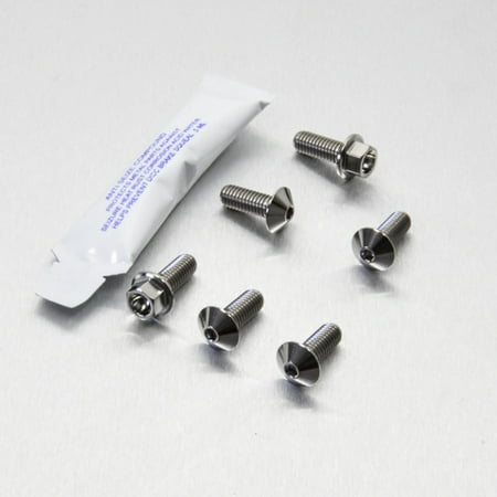 Pro-Bolt stainless steel speed sensor mounting bolt kit in silver, featuring six bolts with hex heads and a small packet of thread locking compound.