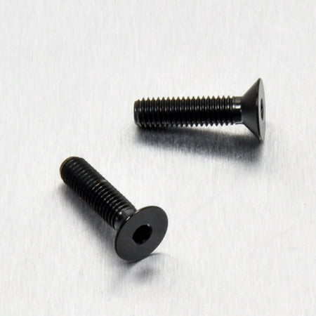 Pro-Bolt stainless steel swingarm mounting plate bolt kit featuring two black bolts with a flat head and hex socket for secure fastening.