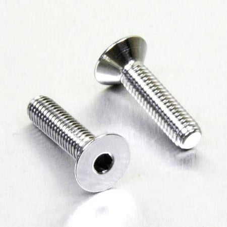 Pro-Bolt stainless steel swingarm mounting plate bolt kit in silver, featuring a smooth, shiny finish with a hex socket head and ribbed shaft for secure fastening.