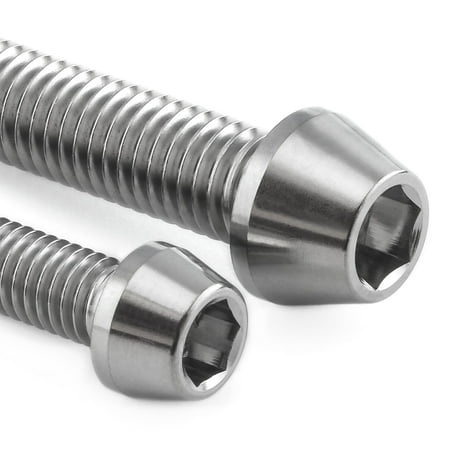 Pro-Bolt Titanium Engine Bolt Kit featuring two silver bolts with a smooth, shiny finish and hexagonal heads, designed for durability and lightweight performance.