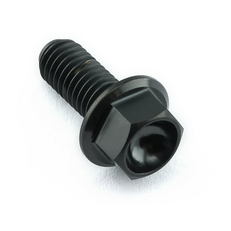 Black titanium front suspension housing bolt with a hexagonal head and smooth shaft, designed for durability and performance by Pro-Bolt.