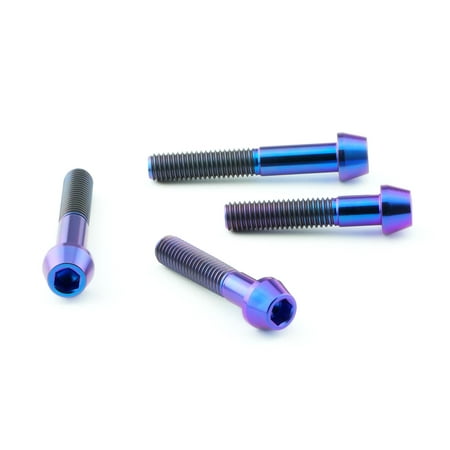 Pro-Bolt Titanium Grab Rail Bolt Kit featuring four purple bolts with a hexagonal socket head and a sleek, anodized finish for enhanced durability and style.