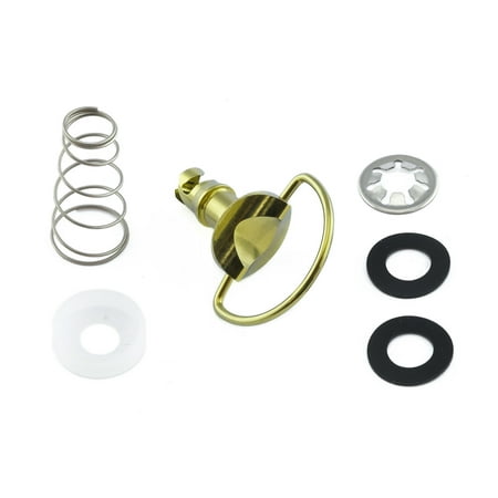 Pro-Bolt Titanium Quick Release D Ring Fastener in gold, featuring a 17mm design, includes a spring, washers, and a metal fastener with a circular handle.