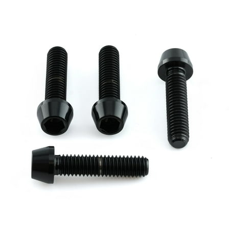 Pro-Bolt Titanium Screen & Mirror Mounting Bolt Kit featuring four black, durable titanium bolts with hexagonal heads and varying lengths for secure mounting.