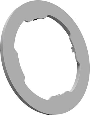 Gray Quad Lock MAG Color ring with a circular design, featuring cutouts for secure attachment, made of durable plastic for mounting accessories.
