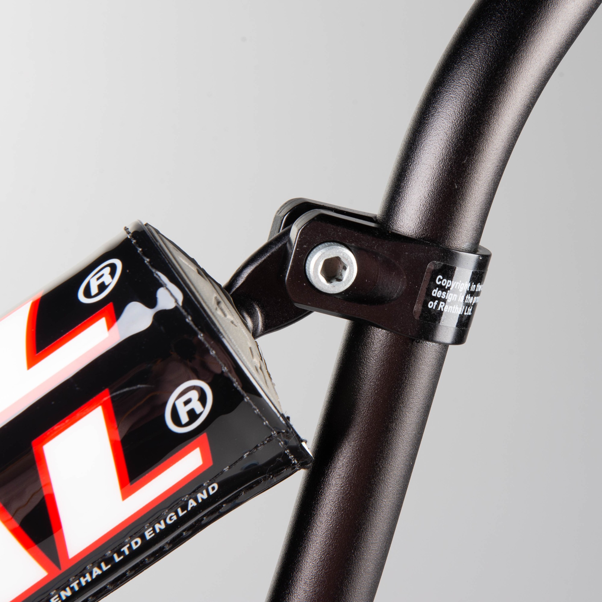 Renthal 735-01 5.5 Inch Rise Trials Padded Handlebars - Black, Black - image 3