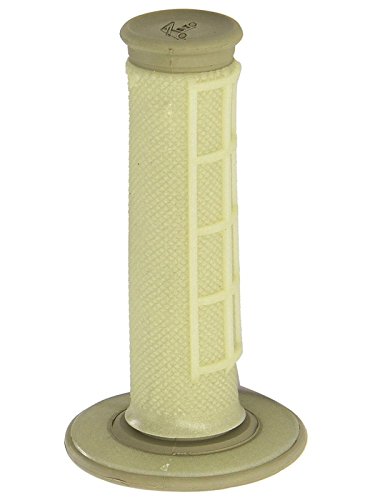 Light beige Renthal G165 MX Dual Series 1/2 Waffle Aramid Grip featuring a textured surface and a flared end for improved grip and control.