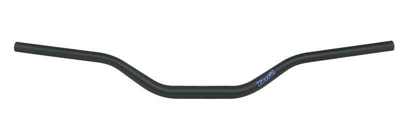 Black Renthal 604 RC Bend Fat Bar handlebars with a sleek, curved design, featuring a durable aluminum construction, suitable for Honda CRF (2004-2018) and Kawasaki KX/KXF (2006-2020).