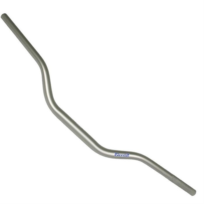 Black Renthal 602 Fat Bar handlebars designed for Yamaha YZ (2007-2023) and YZF (2007-2017), featuring a lightweight aluminum construction and a distinctive curved shape.