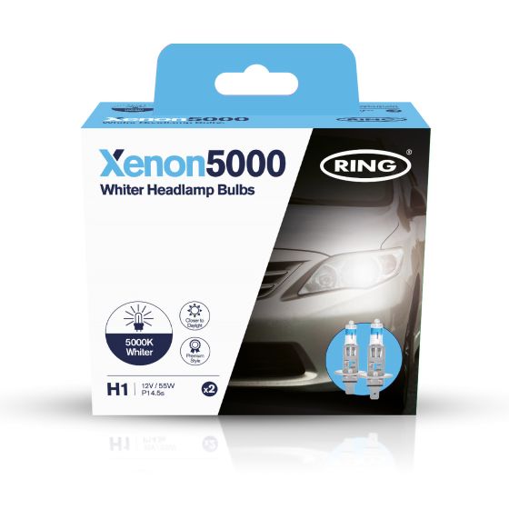 Ring Ring Xenon5000 5000K Halogen Headlamp - H1