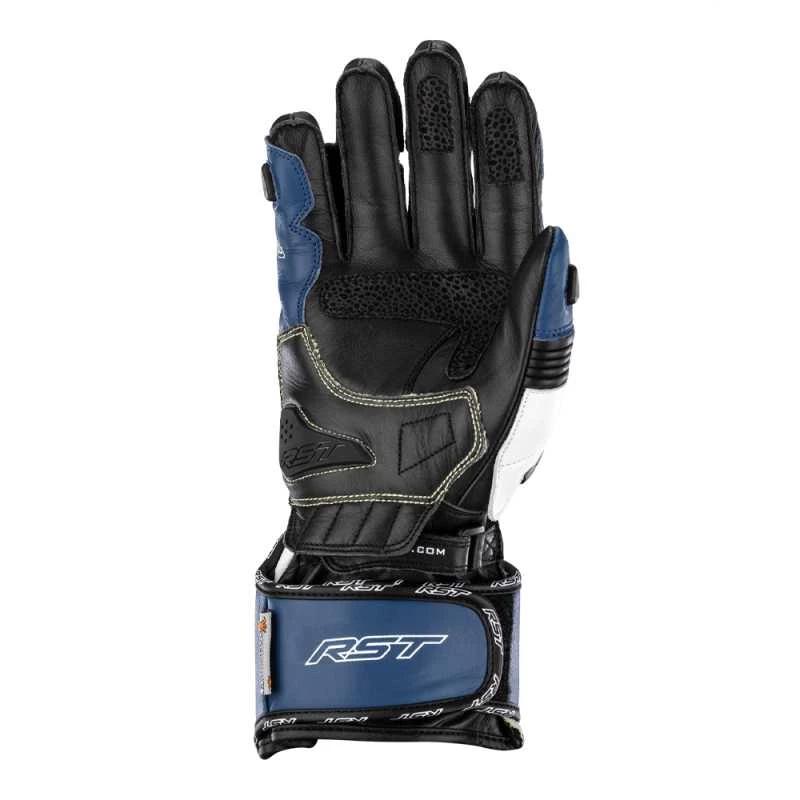 RST 2666 Tractech Evo 4 CE Reinforced Motorcycle Gloves - Small - Blue / White / Black, Black/blue/white - image 2