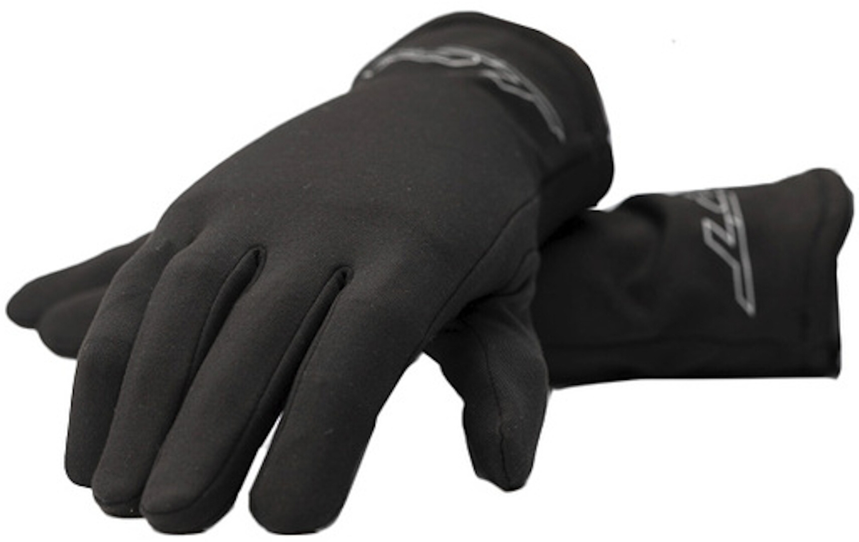 Black RST Thermal Windblock undergloves in size XS/S, featuring a sleek design with a soft, stretchy material and subtle branding along the wrist.