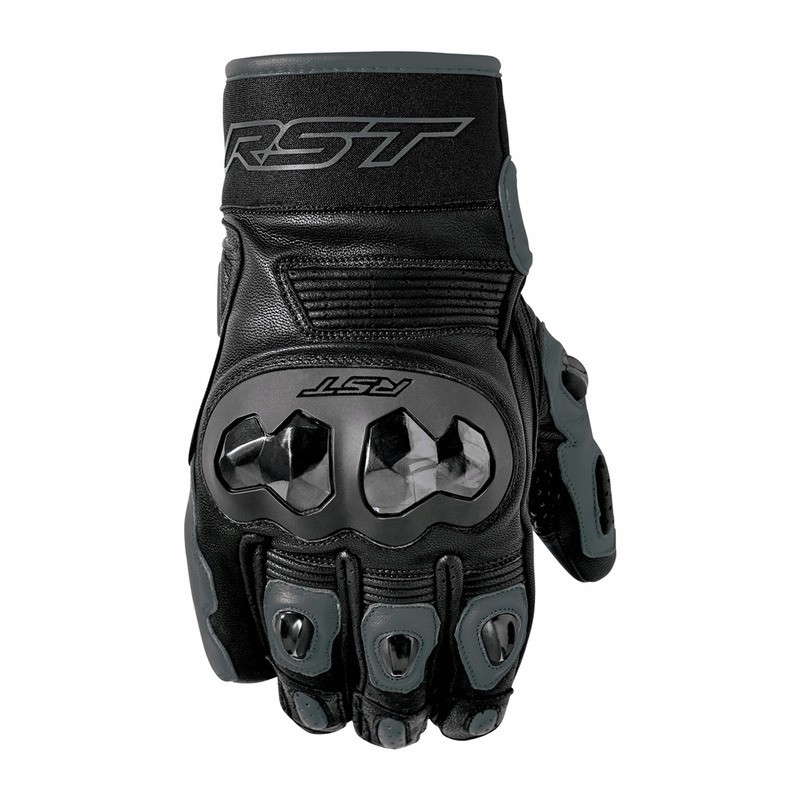 Black RST Freestyle 3 D3O gloves in size 10 feature protective knuckle armor, a sleek design, and reinforced palm for enhanced grip and durability.