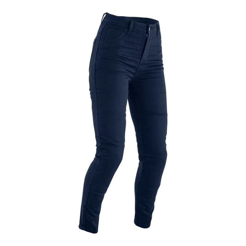Blue RST jegging for women, featuring a slim fit, stylish design, and made from stretchy material, available in short size S.