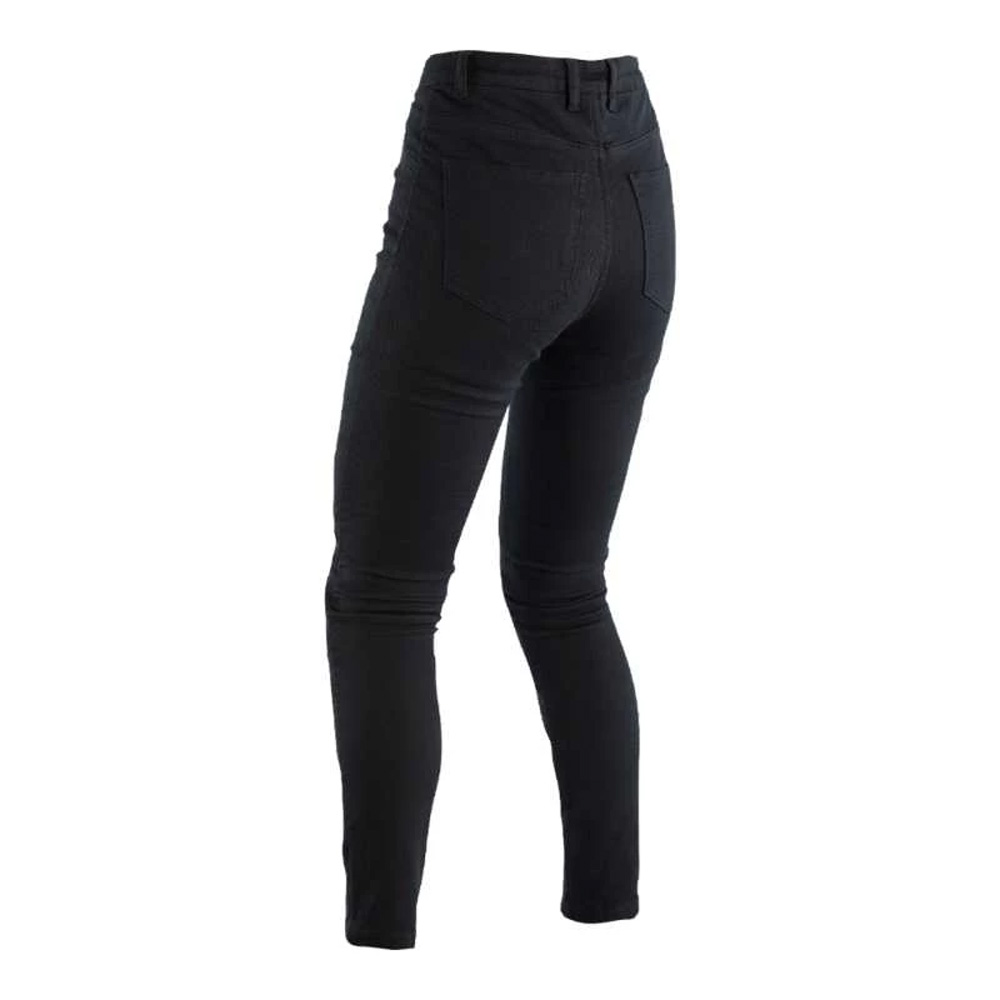 RST Reinforced Ladies Textile Motorcycle Jegging - Ladies UK 8, Short, Black Twill, Black - image 2